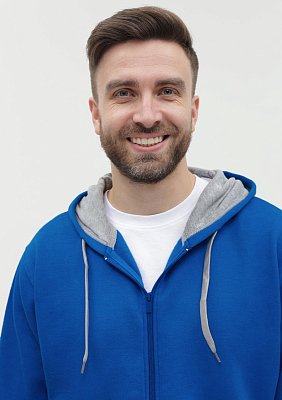 Толстовка мужская STAN с капюшоном на молнии футер с начёсом 280, 17