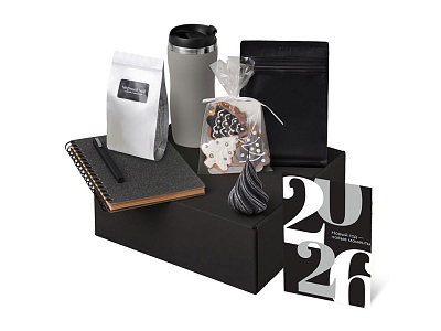 Подарочный набор Re:Charge с термокружкой, кофе и блокнотом