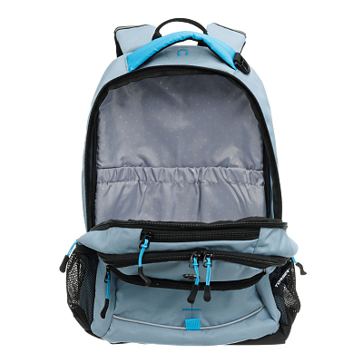 Рюкзак TORBER ROCKIT серый/голубой, полиэстер/добби, 32x15x46 см, 22 л