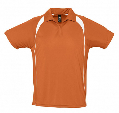 Спортивная рубашка поло Palladium 140 оранжевая с белым (Оранжевый)