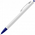 Ручка шариковая Tick, белая с синим - Фото 2