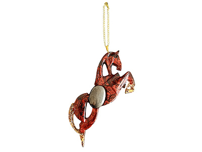 Набор елочных игрушек: Лошадь, Подкова