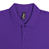 Рубашка поло мужская Summer 170, темно-фиолетовая - Фото 3