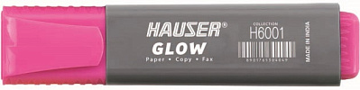 Текстовыделитель Hauser Glow, цвет розовый (Розовый)