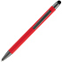 Ручка шариковая Atento Soft Touch со стилусом, красная - Фото 3