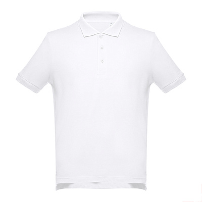 Рубашка-поло мужская ADAM , 3XL, 100% хлопок, плотность 195 г/м2 (Белый)