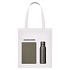 Подарочный набор Medium, серый (шоппер, ежедневник, ручка, термобутылка) - Фото 1