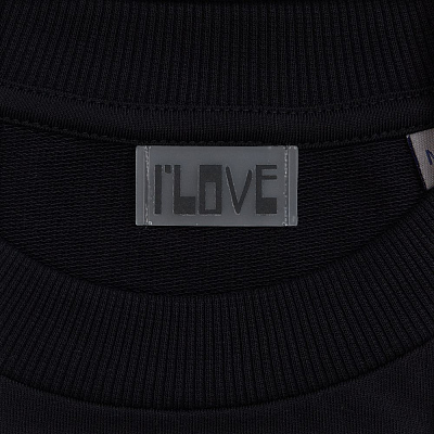 Футболка оверсайз с двойным рукавом Kosmos, черная