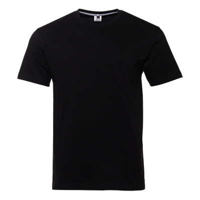 Футболка унисекс без бокового шва STAN хлопок 160, 02 (Чёрный)