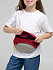 Поясная сумка детская Kiddo, бордовая с серым - Фото 6