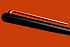 Шариковая ручка GrafeeX в чехле, черная с оранжевым - Фото 2