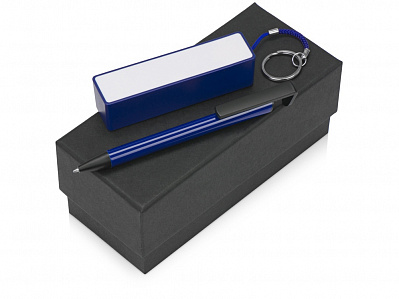 Подарочный набор Kepler с ручкой-подставкой и зарядным устройством (Синий, белый)