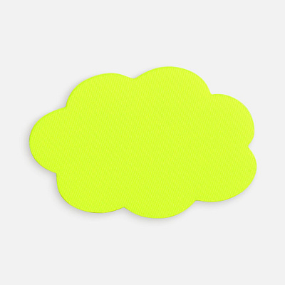 Наклейка тканевая Lunga Calum, L, желтая (Желтый)