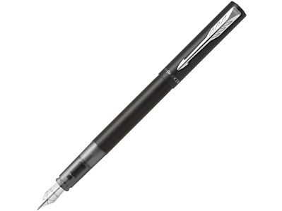 Перьевая ручка Parker Vector, F/M (Черный, серебристый)