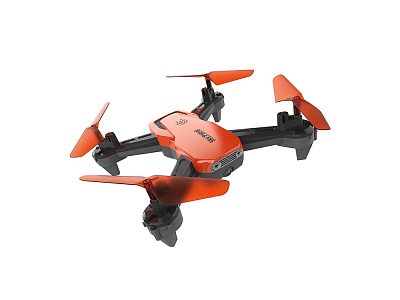 Радиоуправляемый квадрокоптер SKY PATROL FPV (Черный/оранжевый)