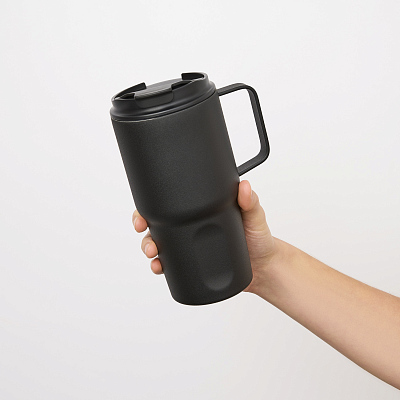 Термокружка вакуумная Aventura, черная