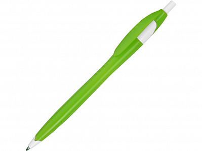 Ручка пластиковая шариковая Астра (Зеленое яблоко/белый)