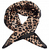 Платок Leopardo Silk, коричневый - Фото 3