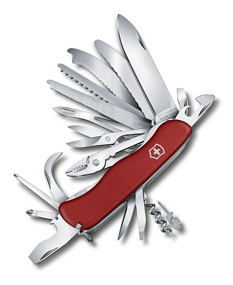 Нож перочинный VICTORINOX WorkChamp XL 111 мм 31 функция с фиксатором лезвия красный