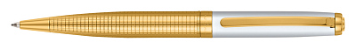 Ручка шариковая Pierre Cardin GOLDEN. Цвет - золотистый и белый. Упаковка B-1