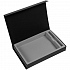 Коробка Silk с ложементом под ежедневник 15х21 см и ручку, черная - Фото 1
