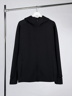 Куртка с капюшоном унисекс Begi, молочно-белая (Чёрный)