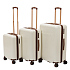Набор из 3 чемоданов BUGATTI Amelia, бежевый, поликарбонат / АБС-пластик, 50х29х76 см - Фото 1