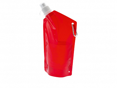 Емкость для питья Cabo с карабином (Красный прозрачный)