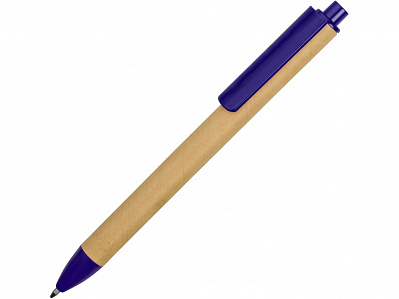 Ручка картонная шариковая Эко 2.0 (Бежевый/синий)