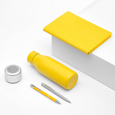 Шариковая ручка Альфа (Alpha), желтая