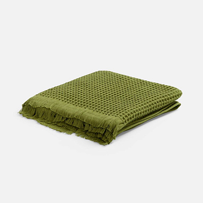 Плед вафельный Elenglect  (Зеленый)