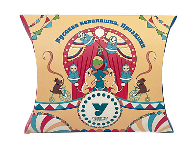 Платок Русская неваляшка. Праздник