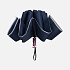 Зонт наоборот складной Futurum со светоотражающим кантом, темно-синий - Фото 7
