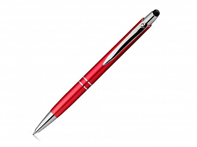 Ручка-стилус пластиковая шариковая (Красный)