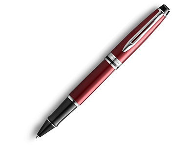 Ручка роллер Expert (Темно-красный, черный, серебристый)