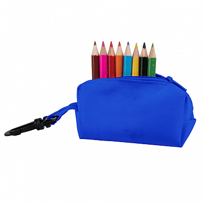 Набор цветных карандашей MIGAL (8шт) с точилкой (Синий)