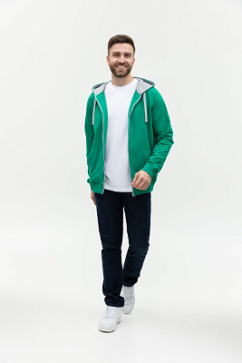 Толстовка мужская STAN с капюшоном на молнии футер без начёса 260, 61