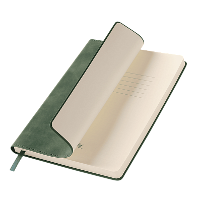 Ежедневник Verona недатированный, черный (Зеленый)