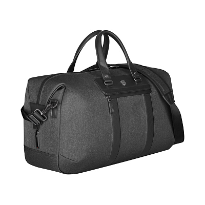 Дорожная сумка VICTORINOX Architecture Urban2 Weekender, серый, полиэстер/кожа, 24x56x30 см, 45 л