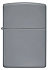 Зажигалка ZIPPO Classic с покрытием Flat Grey, латунь/сталь, серая, глянцевая, 38x13x57 мм - Фото 2