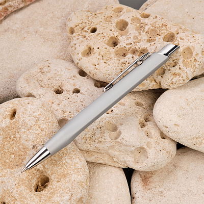 Шариковая ручка Пирамид Нео (Pyramid NEO), серебро