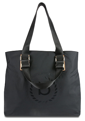 Сумка-тоут женская BUGATTI Lido, чёрная, полиэстер, 40х17,5х34,5 см, 22 л