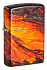 Зажигалка ZIPPO Lava Flow с покрытием 540 Tumbled Brass, латунь/сталь, оранжевая, 38x13x57 мм - Фото 1