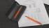 Набор "Ray" (ручка+карандаш), покрытие soft touch, оранжевый - Фото 2