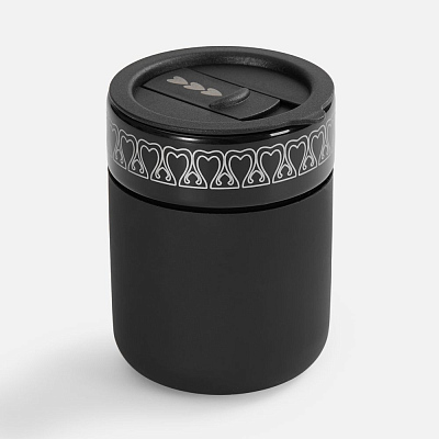 Кружка Nabo с силиконовым держателем, черная