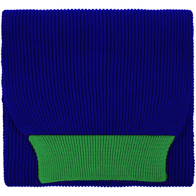 Шарф Snappy  с зеленым (Синий)