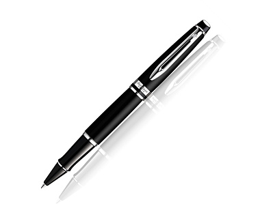 Ручка роллер Expert (Черный матовый, серебристый)