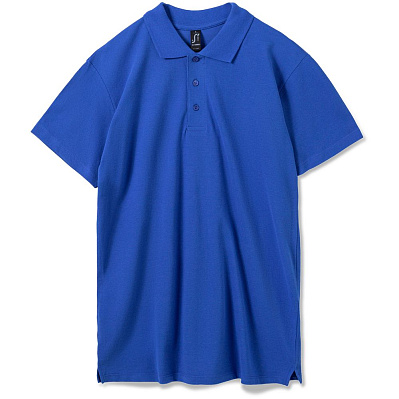 Рубашка поло мужская Summer 170, ярко-синяя (royal) (Синий)