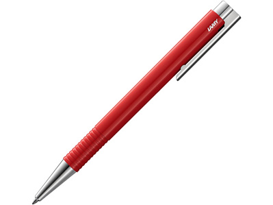 Ручка пластиковая шариковая logo M+ (Красный)