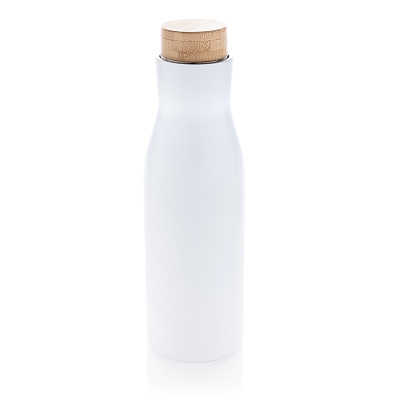 Герметичная вакуумная бутылка Clima со стальной крышкой, 500 мл (Белый;)